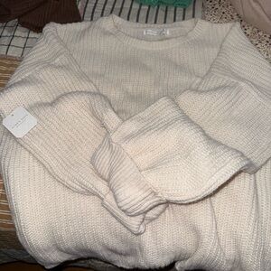 Altar'd State Cream Crewneck Sweater